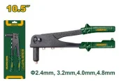 Ручной заклепочник Ø2,4/3,2/4,4,8mm; Jadever