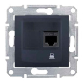 Разъем для интернета 1*RJ45 CAT 5EUTP SENDA графит