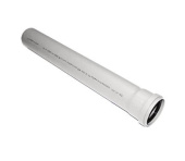 Труба канализационная ПП (PP) Ø32x1.8x300 мм, Белый, Uniplast