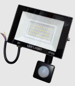 Прожектор  LED 20W 6500K  с сенсором  LUXLIGHT