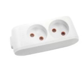 Блок 2 розетки без заземления (16A) белый Multi-Let 