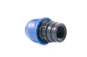 Муфта компрессионная с внутренней трубной резьбой PN16 Ø32*1-1/4" F для ПНД (PE) труб RTP
