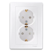 Розетка внутренняя c затвором 16A 250V 2P+E SENDA ALB