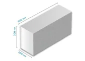 Газоблок стеновой BCA 600*300*200мм, D500, Meteor - Moldova