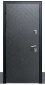 Дверь входная Premium 90 Buldoors 88*205см, Чёрный шёлк, R-правая, MDF Дуб Шале Серебро, 9P-125, MDF Ясень Riviera Ice