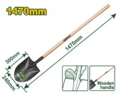 Лопата 240*300*1470mm JDSE2327 