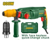 Перфоратор электрический 220V 800W; 2,5J; с быстросменным патроном; SDS plus; Jadever
