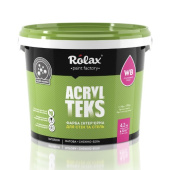 Краска интерьерная акриловая для стен и потолков "Acryl Teks", 1,4кг, Белая, Матовая, Rolax