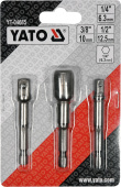 Набор переходников SDS Plus 1/4",3/8",1/2" YATO