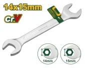 Рожковый гаечный ключ 14*15mm 185mm JDSA2305 Jadever