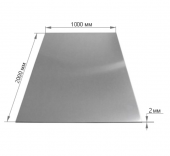 Лист алюминиевый 2.0*1000*2000mm
