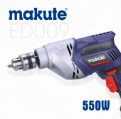 Дрель электрическая ударная 550W, 0-3000об/мин, 10/13мм, ED009 Makute