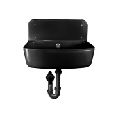 Раковина (черная) с сифоном D. 40, 490x400x160 STY-350-F STYRON
