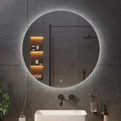 Зеркало для ванной Bayro Moon круглое 600x600 LED touch нейтральный