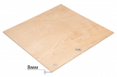 Фанера берёзовая (1.5m*1.5m) -8мм; 3-4 сорт