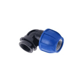 Отвод  компрессионный  внутр. резьба ПНД (PE) PN16 Ø20*3/4", RTP