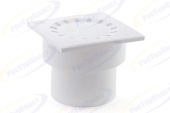 Трап вертикальный 150х150, D110, пласт. решетка, RTP