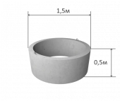 Кольцо железобетонное D=1.5m H=0.5m