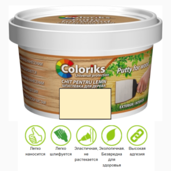 Шпатлевка по дереву Wood paty COLORIKS 0,9кг, Сосна