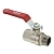 Кран шаровой латунь Ø1/2" внутр/наружн (В/Н) PN40, ручка-рычаг, RTP