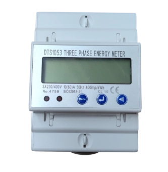 Cчетчик электроэнергии трехфазый  10-60A DIN 230v/400v 50Hz 4mod LCD