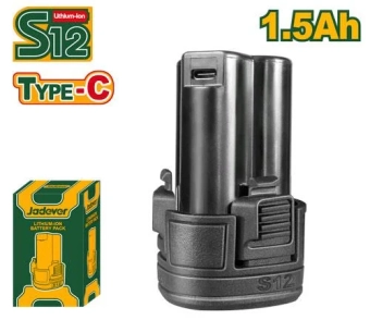 Аккумулятор Li-Ion 12V 1,5AH USB TYPE-C для шуруповерта JDCDS520; Jadever