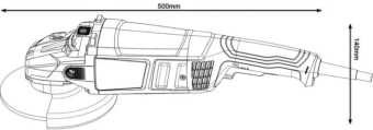 Углошлифовальная машина 2200W, 180mm, 6500-8500 rpm, GWS 2200, BOSCH