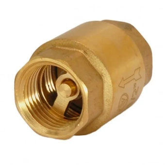 Обратный клапан с латунной пластиной HYDRO-S ECO, FF - 3/4"