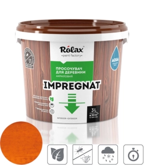 Пропитка для дерева, цвет: Махагон, IMPREGNAT ROLAX 1L
