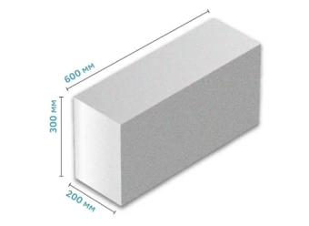 Газоблок стеновой BCA 600*300*200мм, D500, Meteor - Moldova