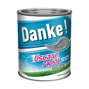 Эмаль Алкидная DANKE EXTERIOR 0,75 л, Цвет: серый металлик