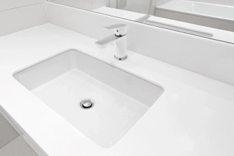 Смеситель для умывальника DOKOS WHITE / CHROM, Invena, Польша