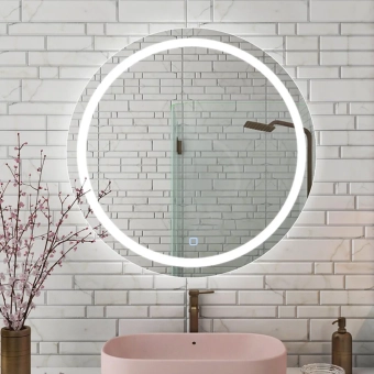 Зеркало для ванной Bayro Elipso круглое 700x700 LED touch