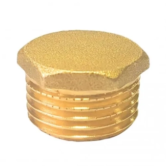 Заглушка латунная шестигранная  M - 1/2"