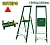 Лестница бытовая из алюминия 3 ступени с площадкой; 150кг; JDLD1H03 Jadever