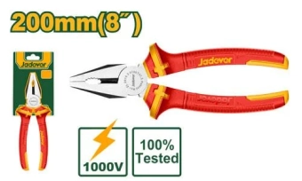 Плоскогубцы с диэлектрическими ручками 200мм 1000V; Jadever