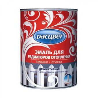 Эмаль для радиаторов Расцвет Белая 0.5кг
