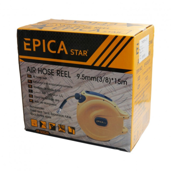 Шланг для компрессора на катушке PVC 15m+1m, EP-50529, Epica Star