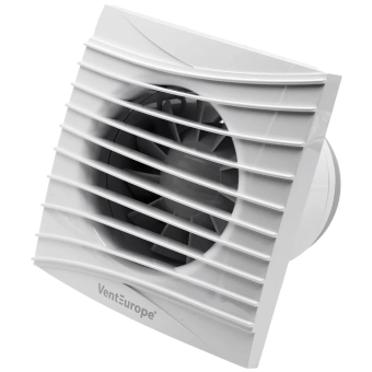 Вентилятор вытяжной осевой c обратным клапаном Vent Europe FANCY 100 BD TURBO d.100 мм, 19 Вт, 220-240 В, IP24 