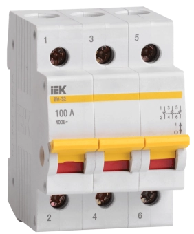 Выключатель нагрузки ВН-32Ш 3Р 100А IEK