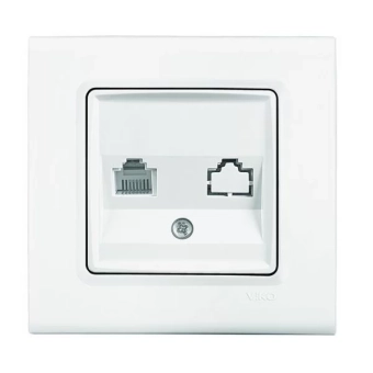 Розетка компьютерная одинарная ' RJ45 ' Linnera Viko by Panasonic. Белый