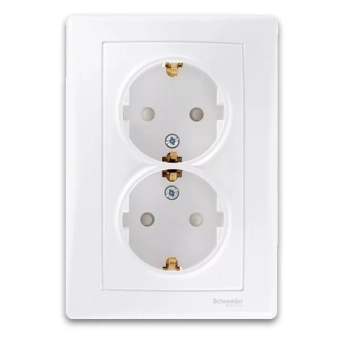 Розетка внутренняя c затвором 16A 250V 2P+E SENDA ALB