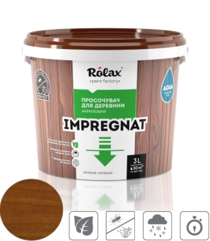 Пропитка для дерева, цвет: Каштан, IMPREGNAT ROLAX 1L