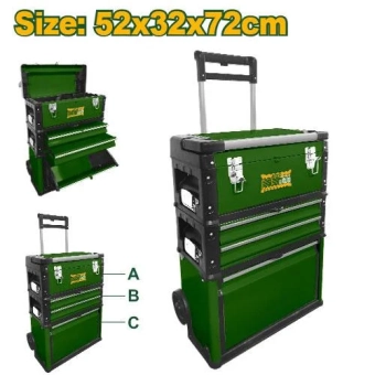 Ящик для инструментов в виде тележки 52*32*72cm  JDTB6A72 
