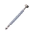 Шланг ПВХ в металлической оплетке (inox) для смесителя M10*1*F1/2"; 60см; L17