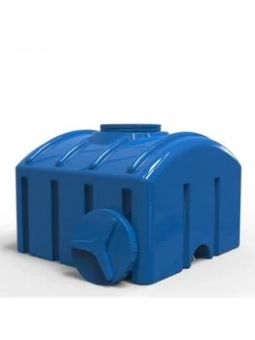 Емкость для воды 500 л квадратная (синяя) + штуцер ½'' 95x93x70 мм