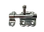 Задвижка накладная  ZT2-30 zinc