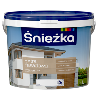 Краска фасадная эмульсионная SNIEZKA EXTRA FASADOWA, 10л 