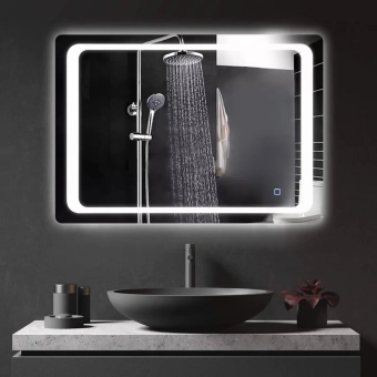 Зеркало Bayro Omega прямоугольное 800x600 LED touch