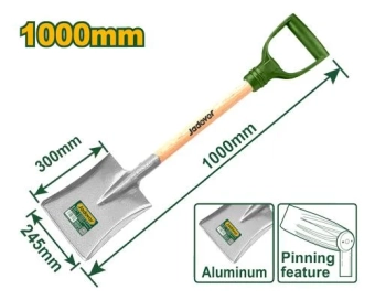 Лопата алюминиевая 245*300*1000mm JDSE6326 